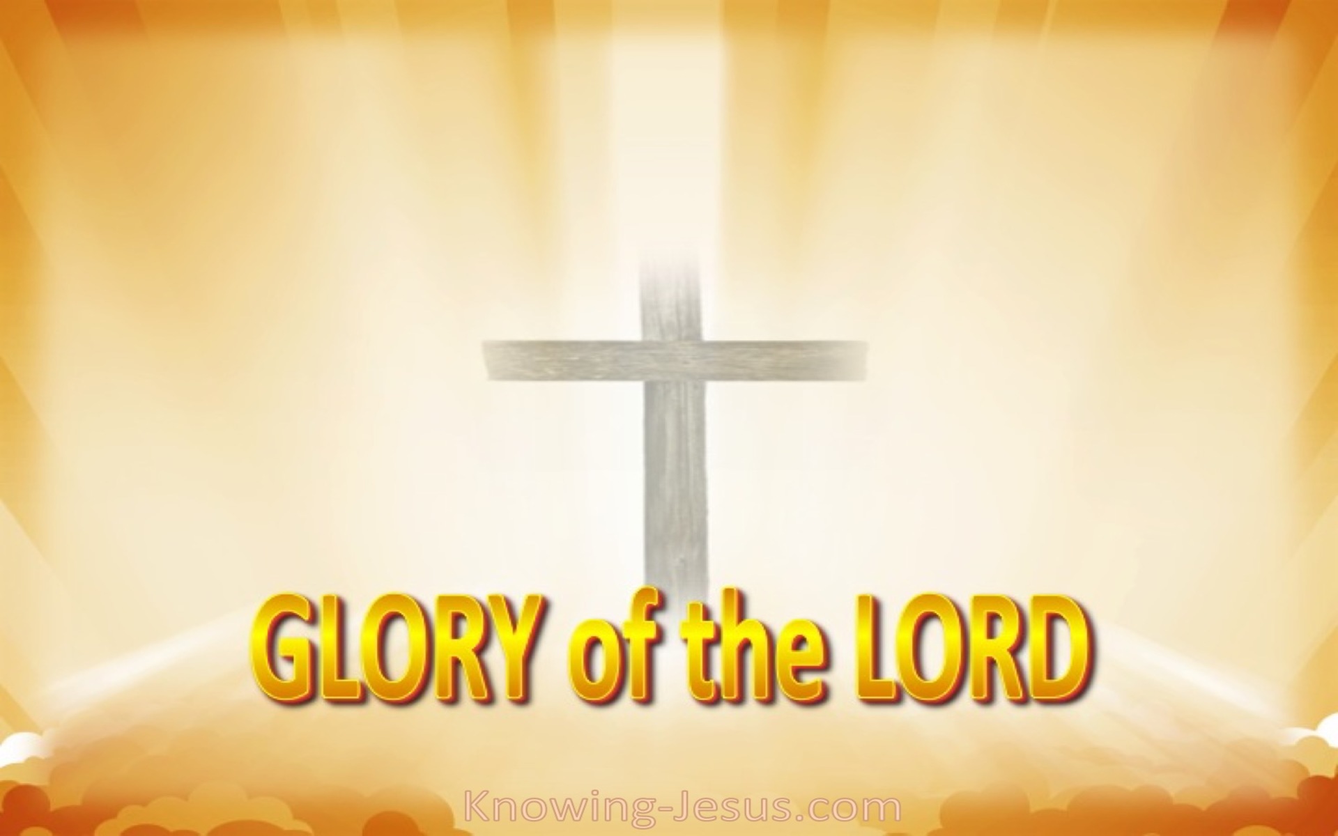 Isaiah 40:5 The Glory of the Lord (yellow)